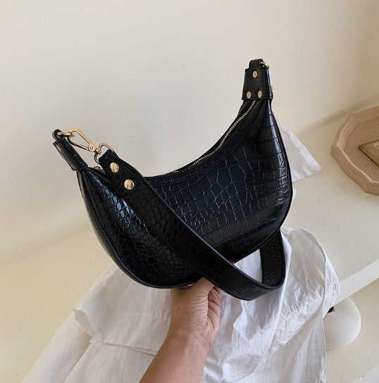 Faux Leather Underarm Bag