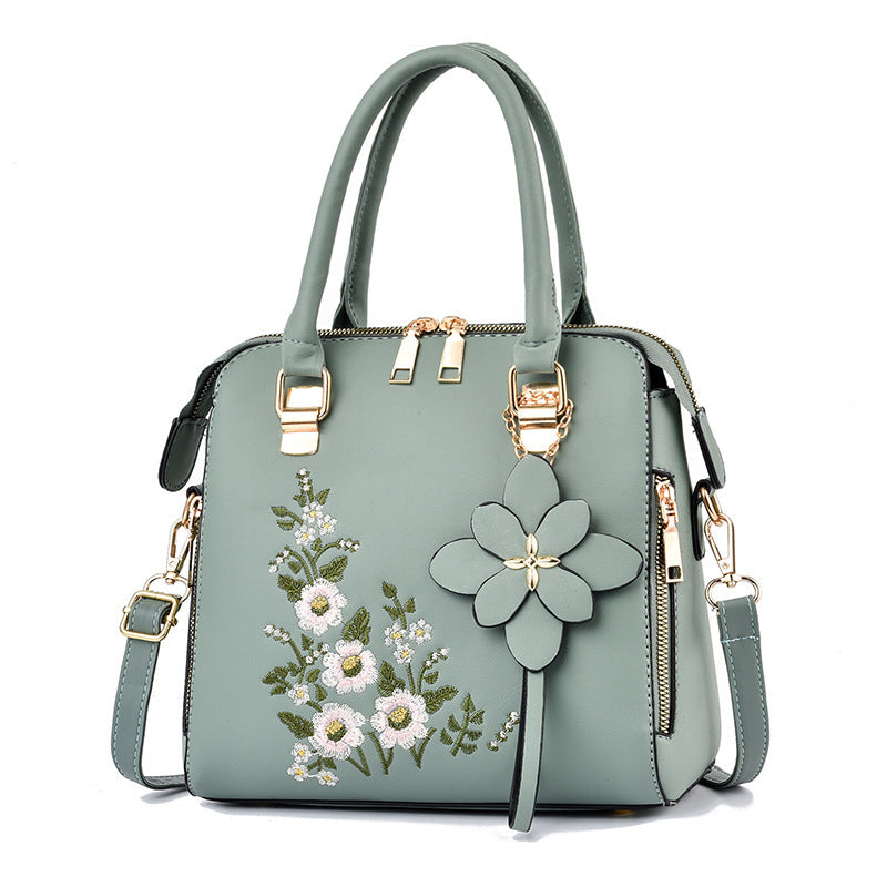 Embroidered Floral Hand Bag