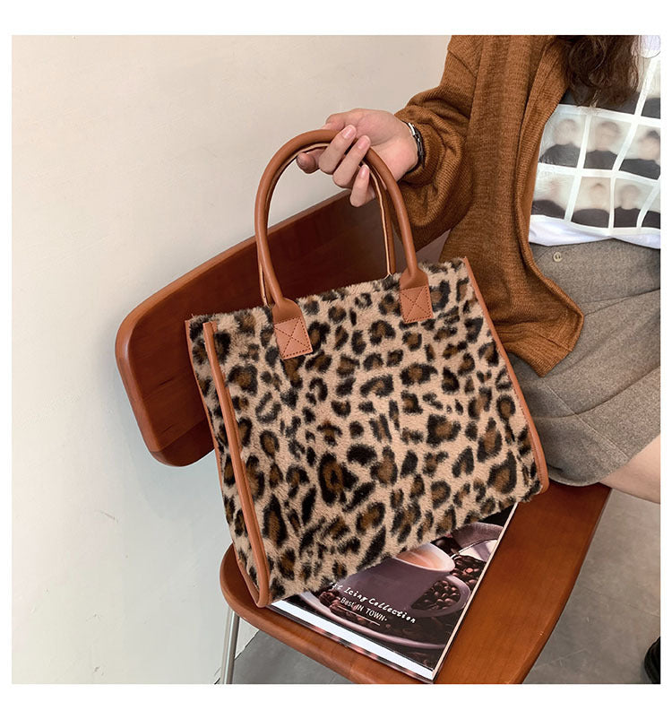 Plush Small Tote Bag with Handles
