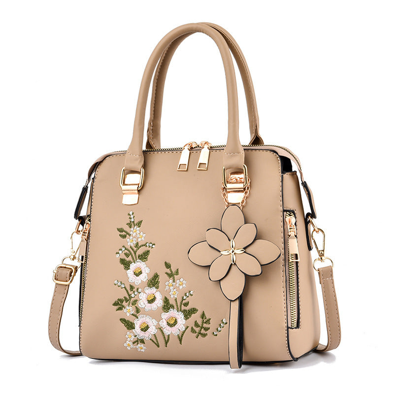 Embroidered Floral Hand Bag