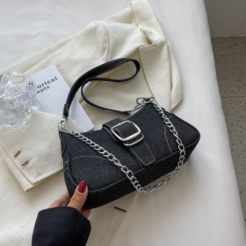 Denim Shoulder Underarm Bag