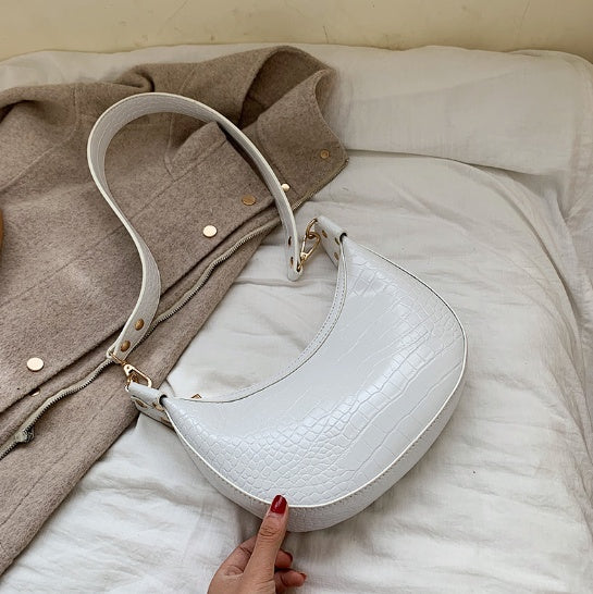 Faux Leather Underarm Bag