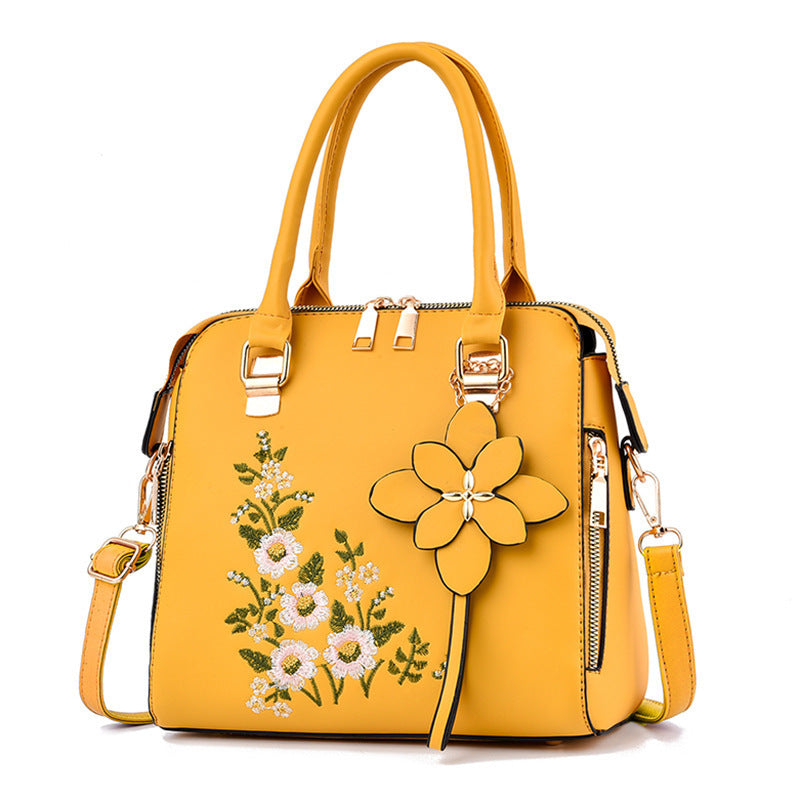 Embroidered Floral Hand Bag
