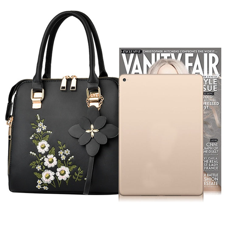 Embroidered Floral Hand Bag