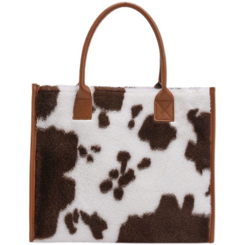 Plush Small Tote Bag with Handles