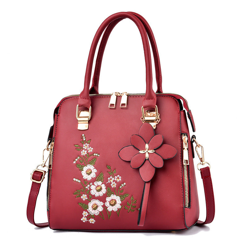 Embroidered Floral Hand Bag