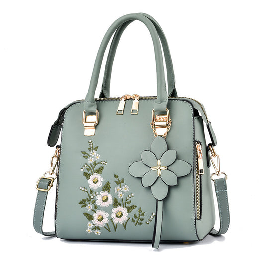 Embroidered Floral Hand Bag