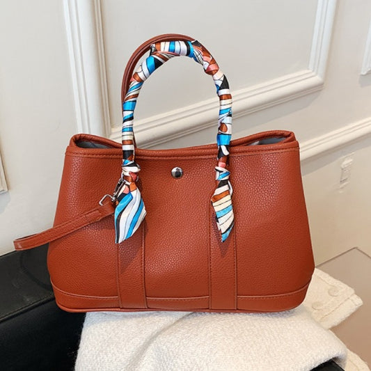 Scarf Tote Hand Bucket Bag
