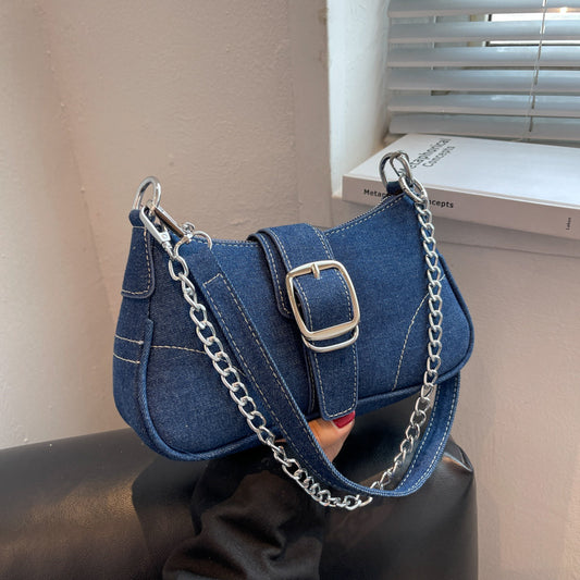 Denim Shoulder Underarm Bag
